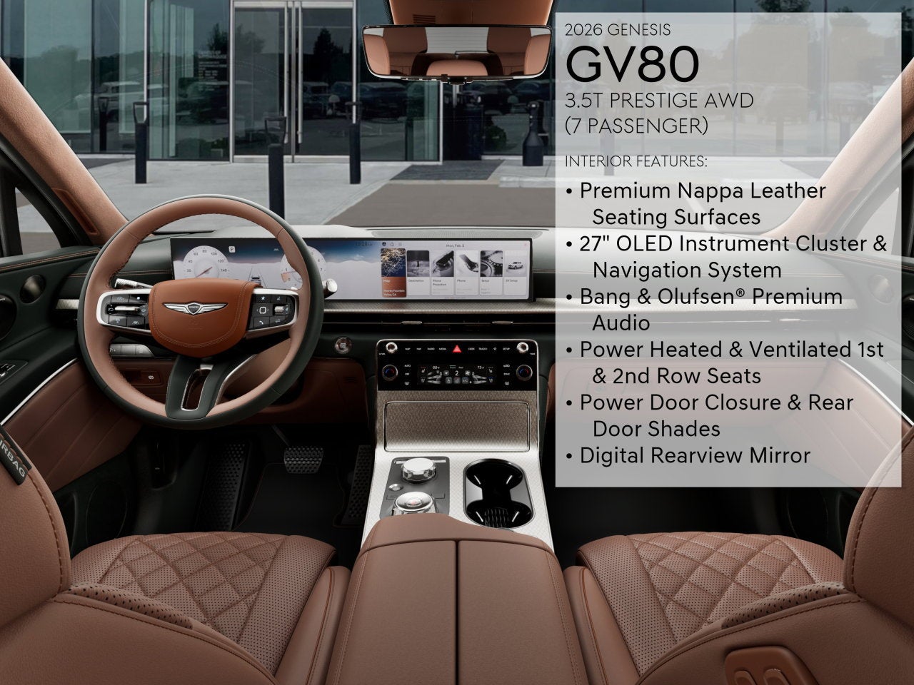 2026 Genesis GV80 3.5T PRESTIGE