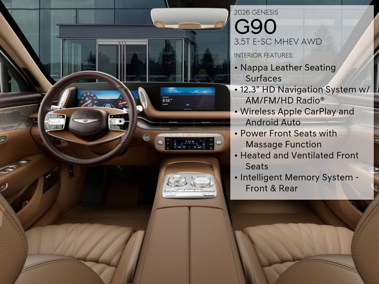 2026 Genesis G90 3.5T E-SC MHEV
