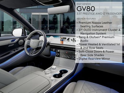 2027 Genesis GV80 3.5T PRESTIGE