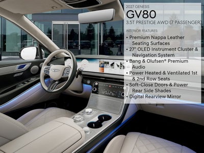 2027 Genesis GV80 3.5T PRESTIGE