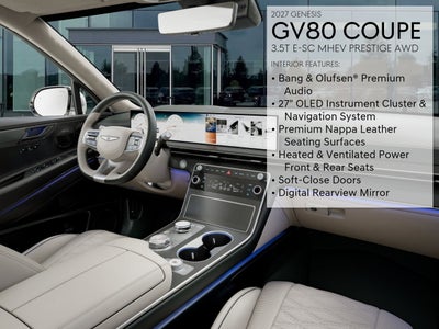 2027 Genesis GV80 Coupe 3.5T E-SC MHEV PRESTIGE
