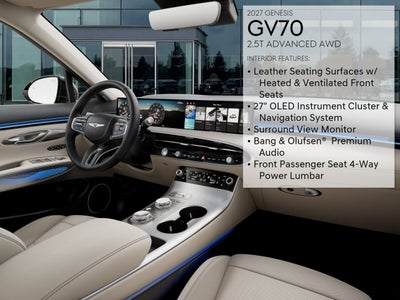 2027 Genesis GV70 2.5T Advanced