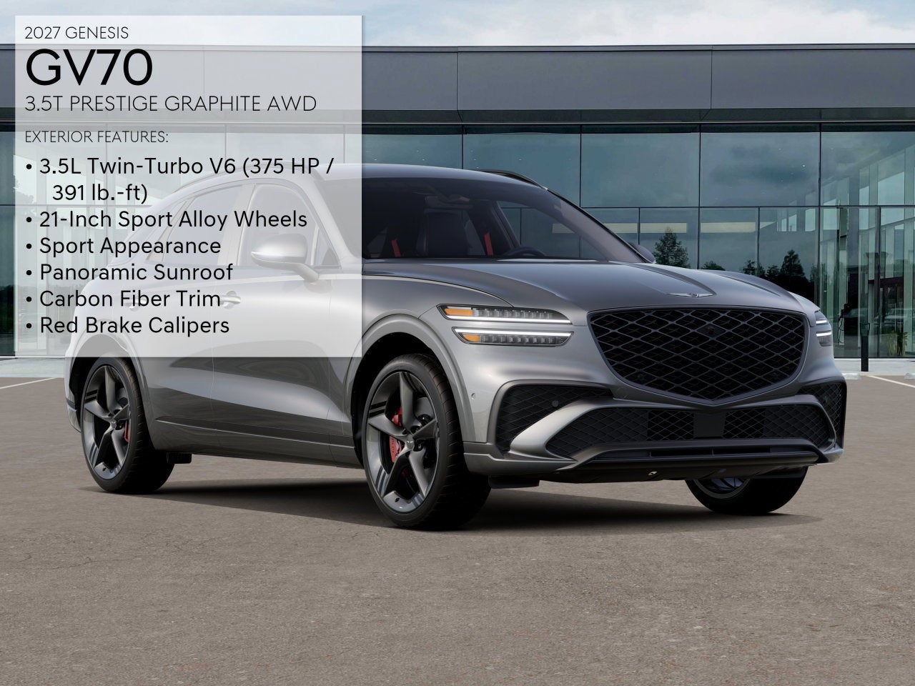 2027 Genesis GV70 3.5T Prestige Graphite