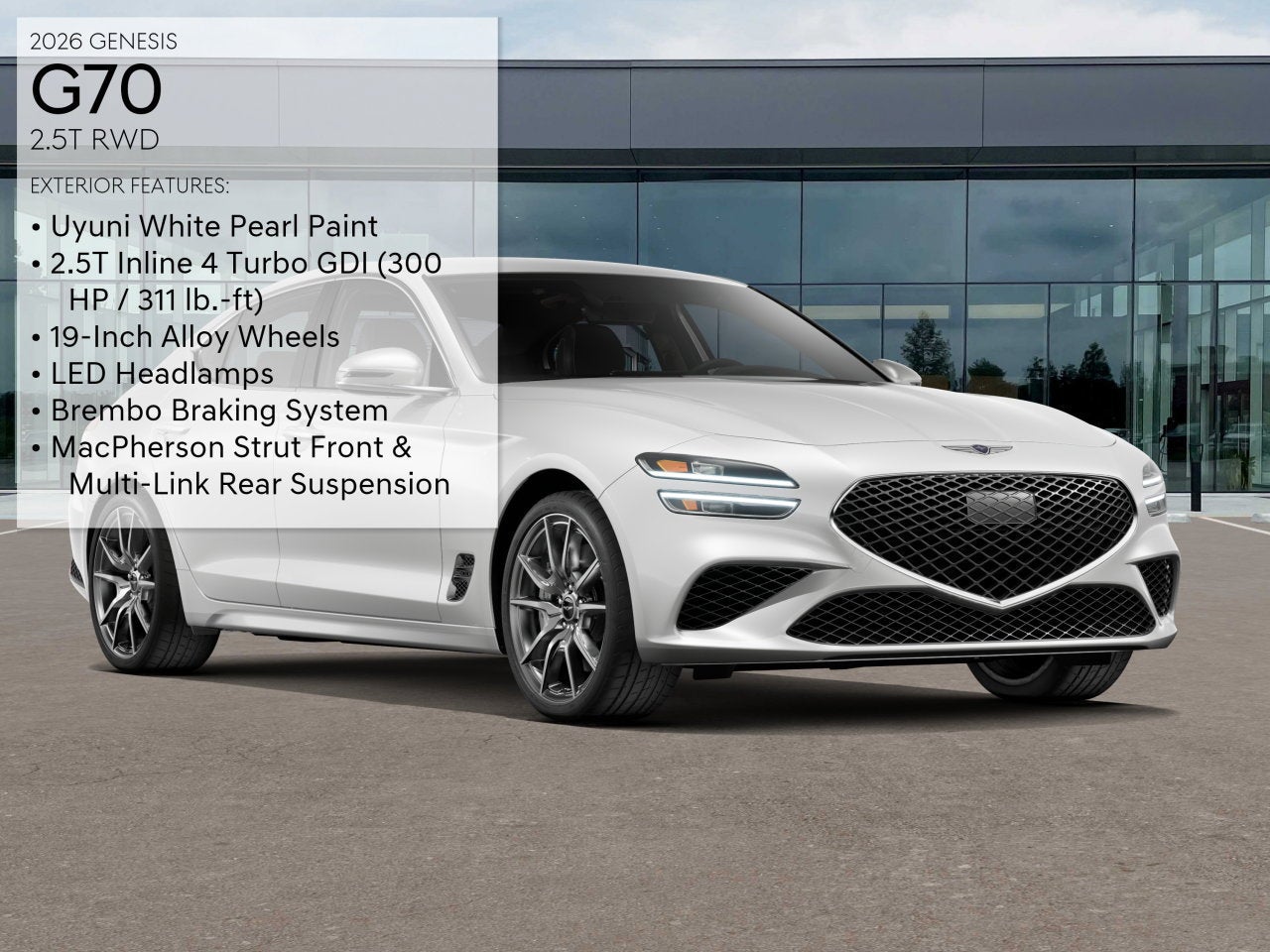 2026 Genesis G70 2.5T