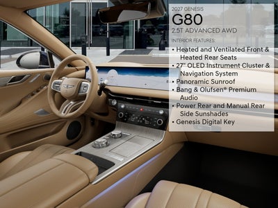 2027 Genesis G80 2.5T ADVANCED