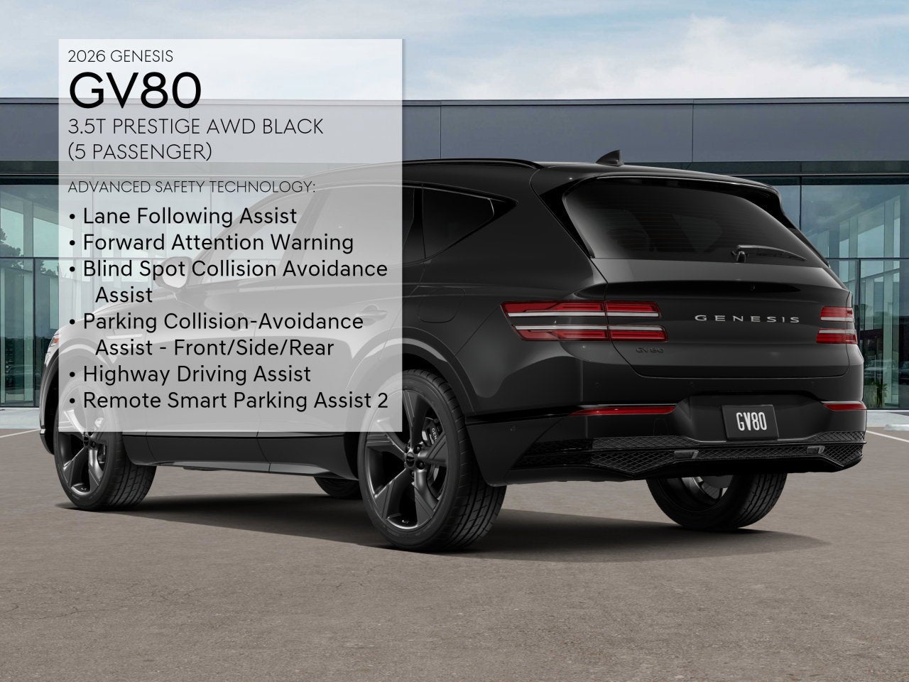 2026 Genesis GV80 2.5T PRESTIGE BLACK