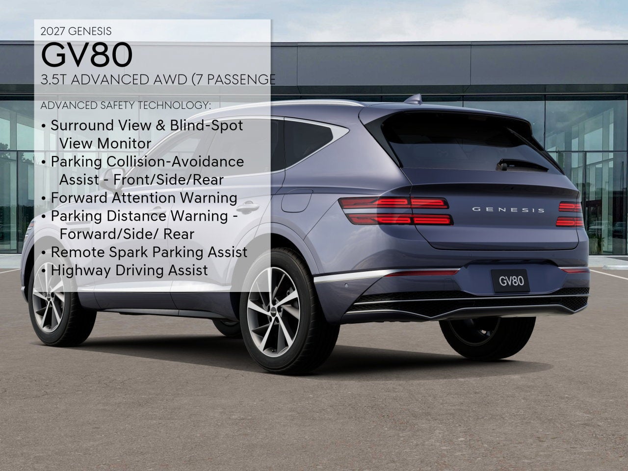 2027 Genesis GV80 3.5T ADVANCED