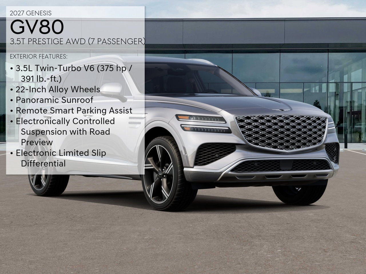 2027 Genesis GV80 3.5T PRESTIGE