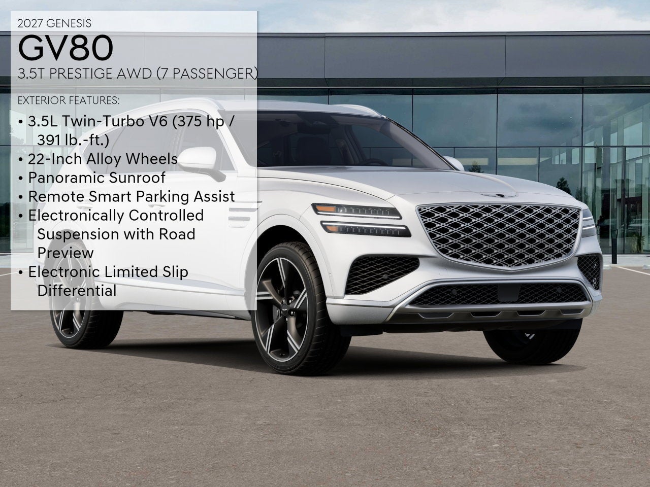 2027 Genesis GV80 3.5T PRESTIGE