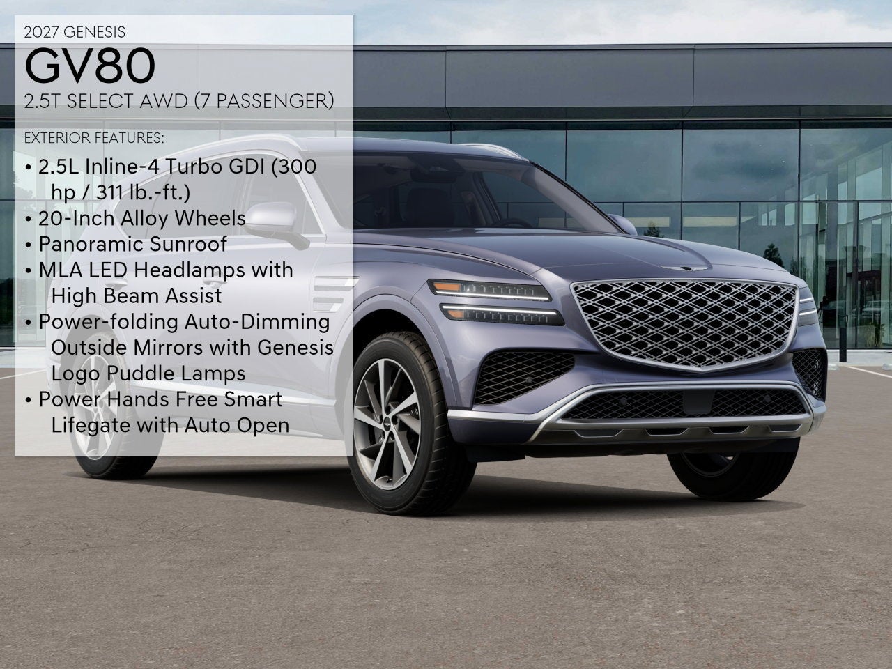 2027 Genesis GV80 2.5T SELECT