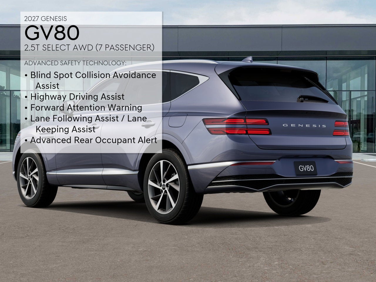 2027 Genesis GV80 2.5T SELECT