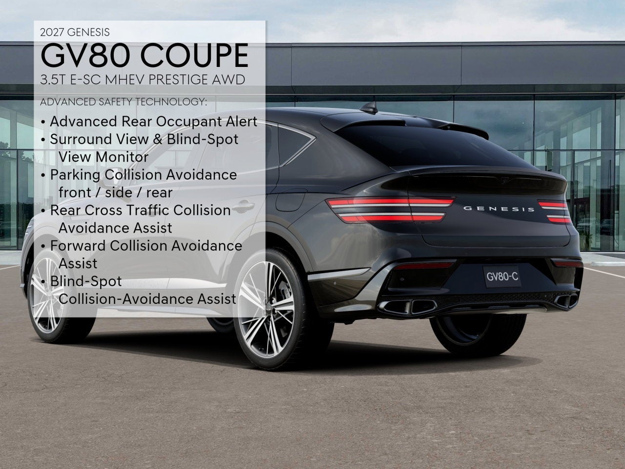 2027 Genesis GV80 Coupe 3.5T E-SC MHEV PRESTIGE