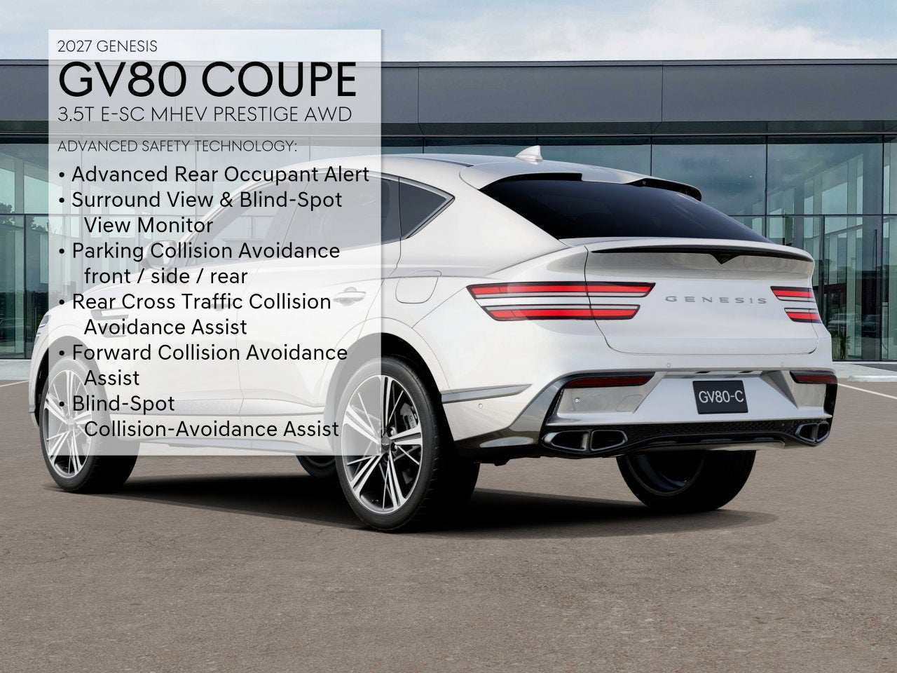 2027 Genesis GV80 Coupe 3.5T E-SC MHEV PRESTIGE