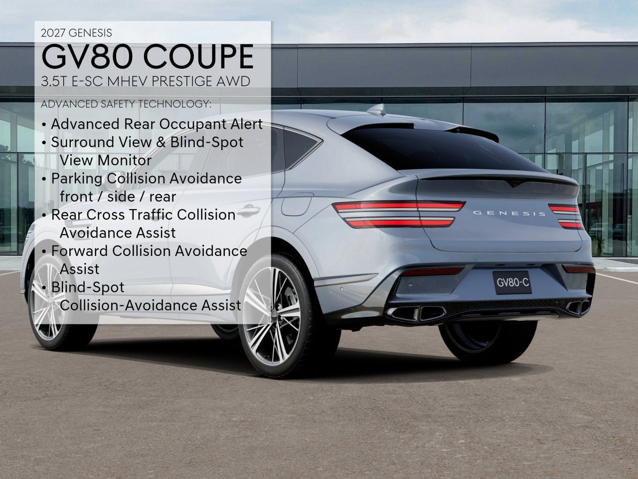 2027 Genesis GV80 Coupe 3.5T E-SC MHEV PRESTIGE