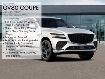 2027 Genesis GV80 Coupe 3.5T E-SC MHEV BLACK