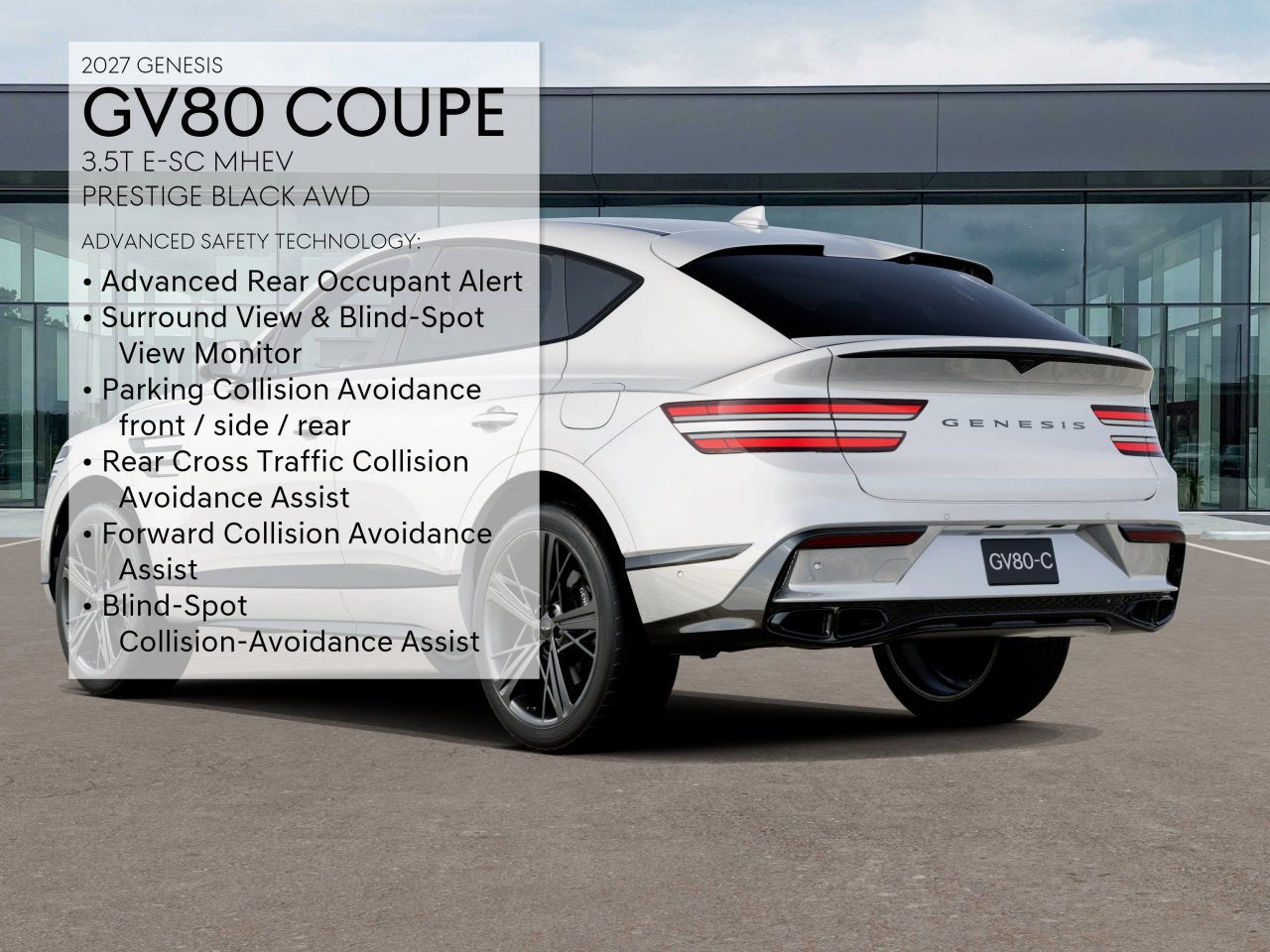 2027 Genesis GV80 Coupe 3.5T E-SC MHEV BLACK