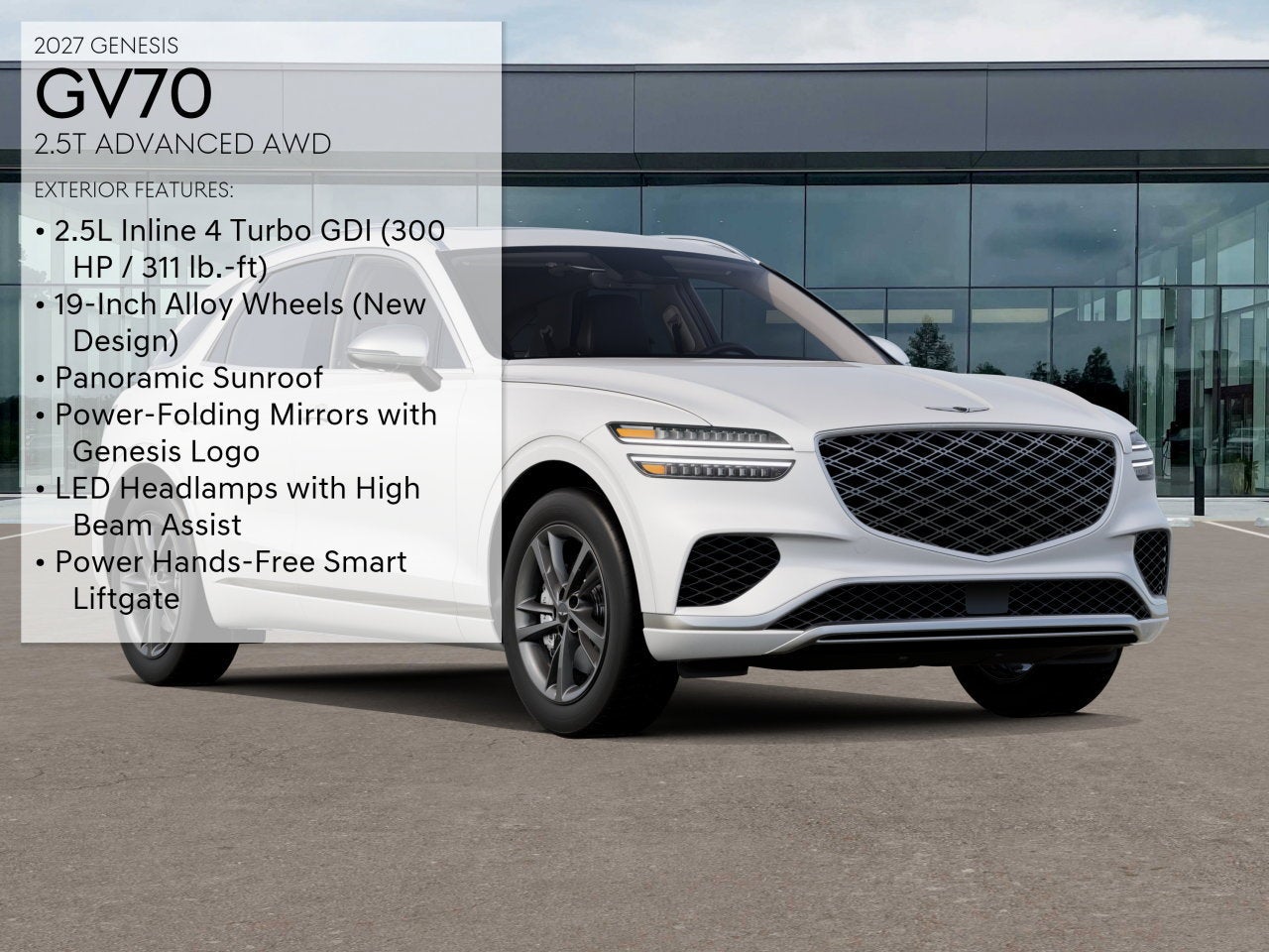2027 Genesis GV70 2.5T ADVANCED