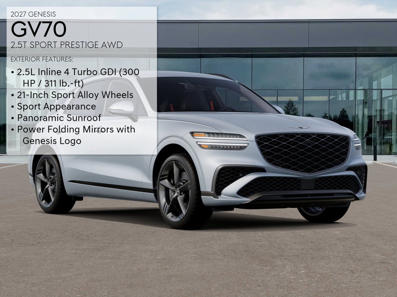 2027 Genesis GV70 2.5T SPORT PRESTIGE