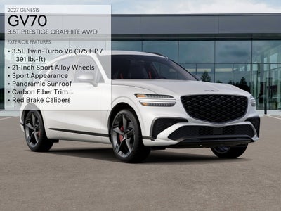 2027 Genesis GV70 3.5T PRESTIGE GRAPHITE