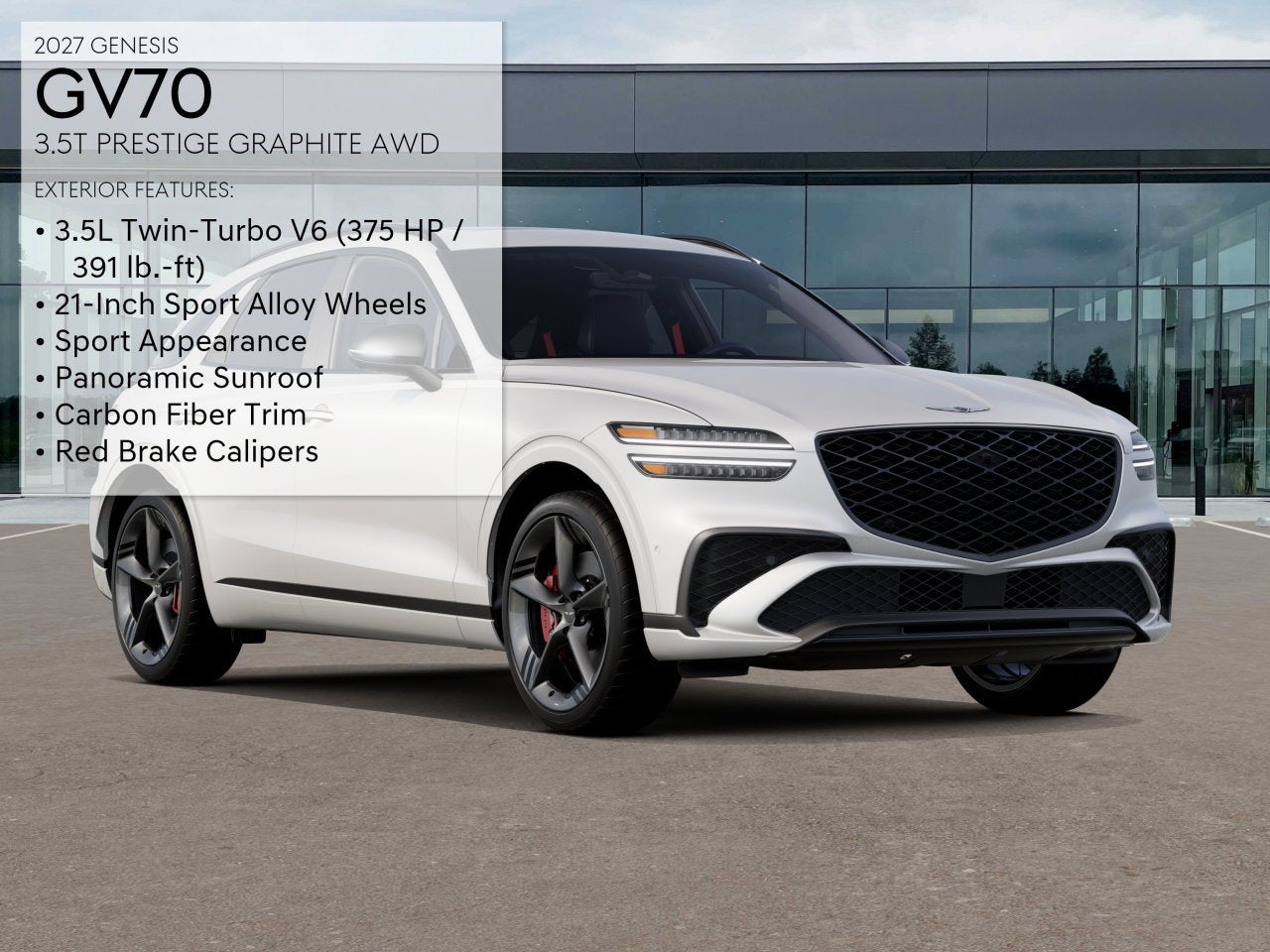 2027 Genesis GV70 3.5T PRESTIGE GRAPHITE