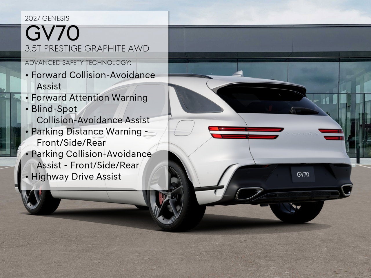 2027 Genesis GV70 3.5T PRESTIGE GRAPHITE